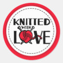 Search for love knitting stickers Knitted with love