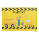 Search for construction pillowcases Backhoe