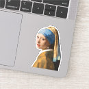 Search for pearl earring stickers Woman