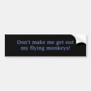 Search for funny monkey bumper stickers Monkeys