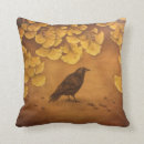 Recherche de feuille ginkgo coussins Noir