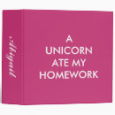 Search for unicorn binders Girly