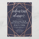 Search for geometric rehearsal dinner invitations Elegant