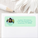 Search for green graduation return address labels Minimalist