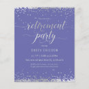 Search for womans purple retirement party invitations Elegant