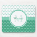 Recherche de vert et blanc tapis souris Girly