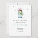 Search for dot green invitations Watercolor