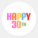Search for 30th thirty 30 years old stickers Colourful