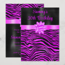 Recherche de rayures de zèbre invitations Fête d'anniversaire