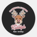 Search for funny reindeer stickers Xmas
