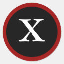 Search for the letter x stickers Black and white