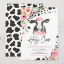 Search for pink cow party invitations Holy cow i'm one