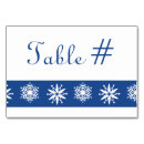 Search for snowflake table cards Blue