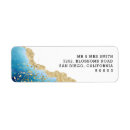 Search for abstract blue return address labels Gold
