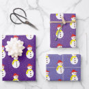 Search for purple snowman wrapping paper Cute