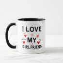 Search for i love my girlfriend mugs Black and white