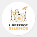 Search for funny drummer stickers Drum set
