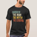 Search for barber mens tshirts Myth
