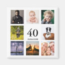 Recherche de 40 ans magnets Fête du 40e anniversaire