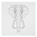 Search for black and white elephant posters Modern