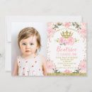 Search for princess 1st birthday invitations Pink gold