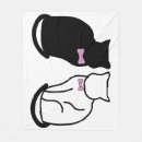 Search for black and white cat blankets Cute