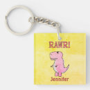 Search for cute t rex keychains Cartoon dinosaur
