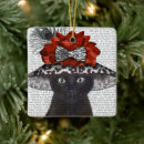 Search for black cat ornaments Cute black cats
