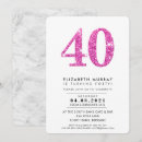 Search for formal 40th birthday invitations Modern