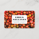 Recherche de végétariens cartes visite Chef