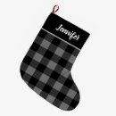 Search for grey christmas stockings Monogrammed