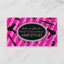 Search for pink and black business cards Salon