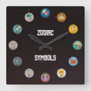 Recherche de astrologie de zodiaque horloges Coloré