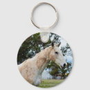 Recherche de cheval gris porteclés Blanc