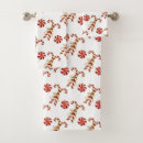 Search for candy canes bath towels Red