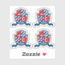 Search for white coat of arms stickers Red