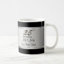 Search for 25th wedding anniversary mugs Silver