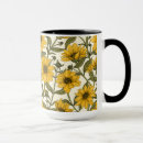 Search for vector flowers mugs Pattern