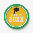 Search for green and gold paper plates School colours