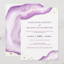 Search for lavender and gold wedding invitations Modern