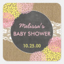 Search for burlap baby shower stickers Lace