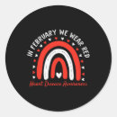 Search for heart disease stickers Wear red