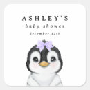 Search for penguin baby shower stickers Winter