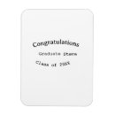 Search for graduating class magnets Calligraphy typography elegant
