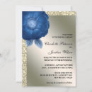 Search for silver and royal blue wedding invitations Vintage