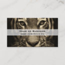 Search for tiger business cards Wildlife