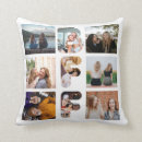 Recherche de typographie moderne coussins Collage photo multiple