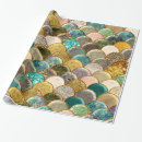 Search for glitter scales wrapping paper Girly