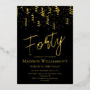 Recherche de quarantième invitations Fête d'anniversaire adulte
