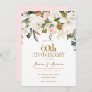 Recherche de soixantième mariage anniversaire invitations Moderne